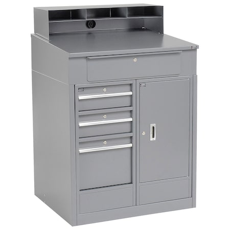 Global Industrial Cabinet Base 30 D X 51-1/2 in H, 34-1/2 in W X Steel, Gray 237407